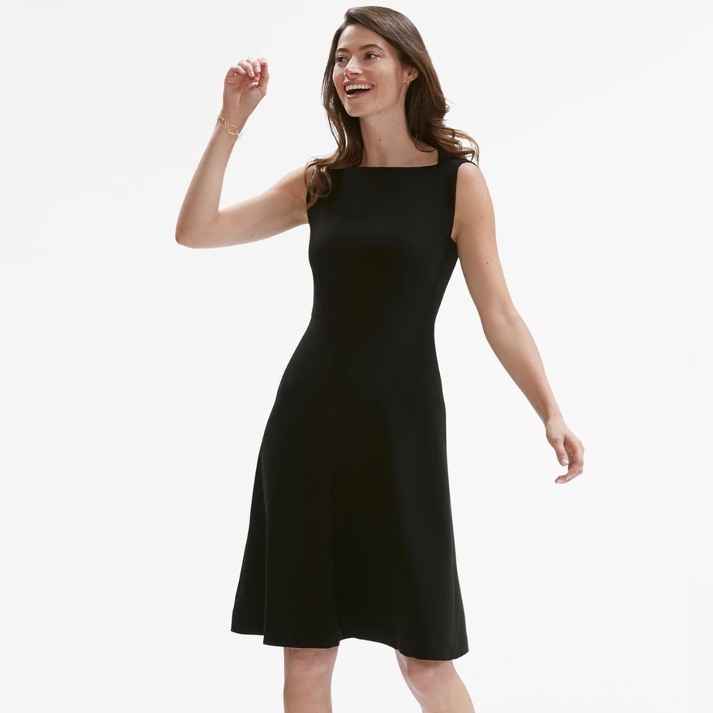 NWT MMLaFleur Cindy dress - black, size 6
